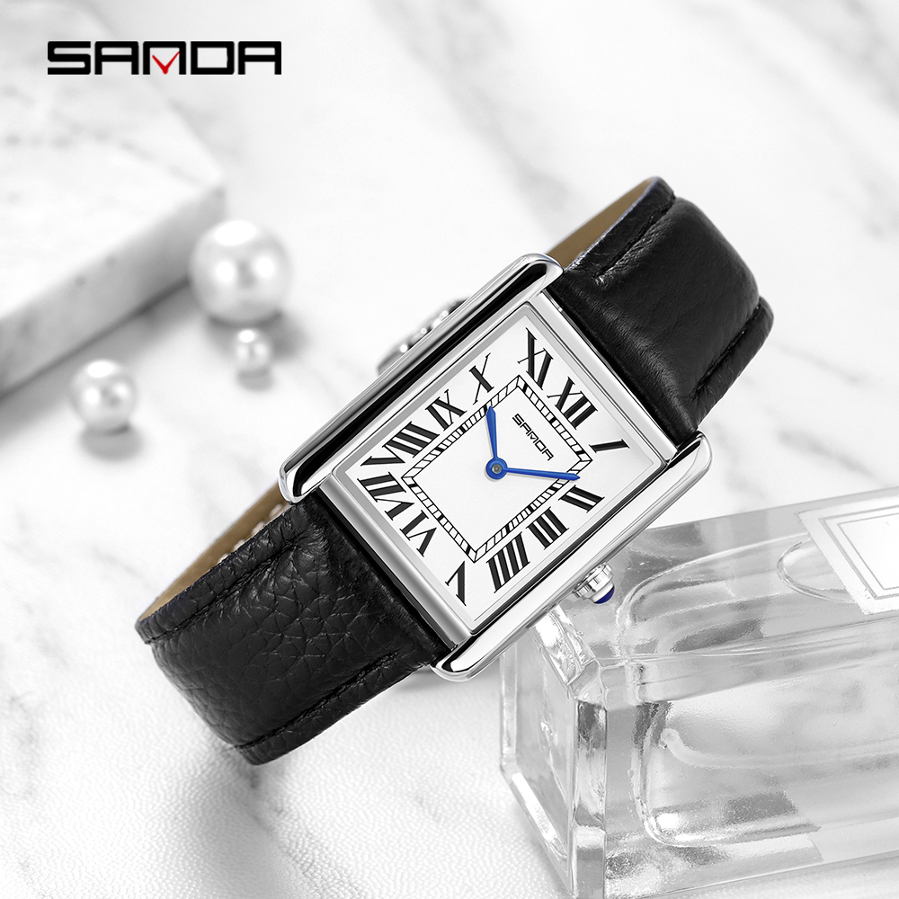 Sanda Rectangular Wrist Watche - Luxury Watch Mockup บทวิจารณ์และราคา