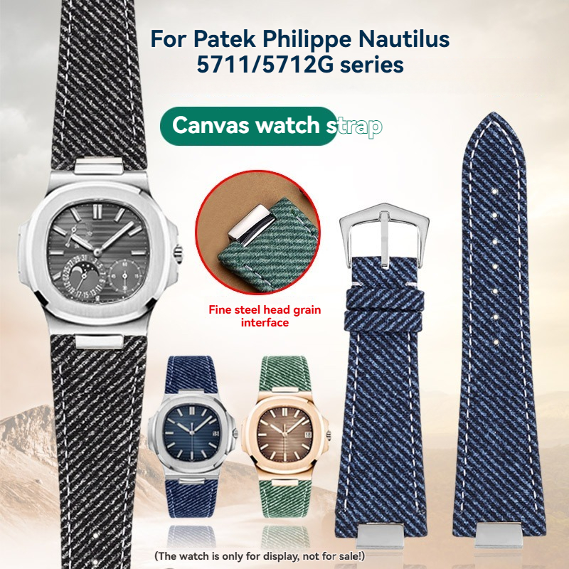 25mm×12mm Canvas Watch Strap f - Luxury Watch Patek Philippe บทวิจารณ์และราคา