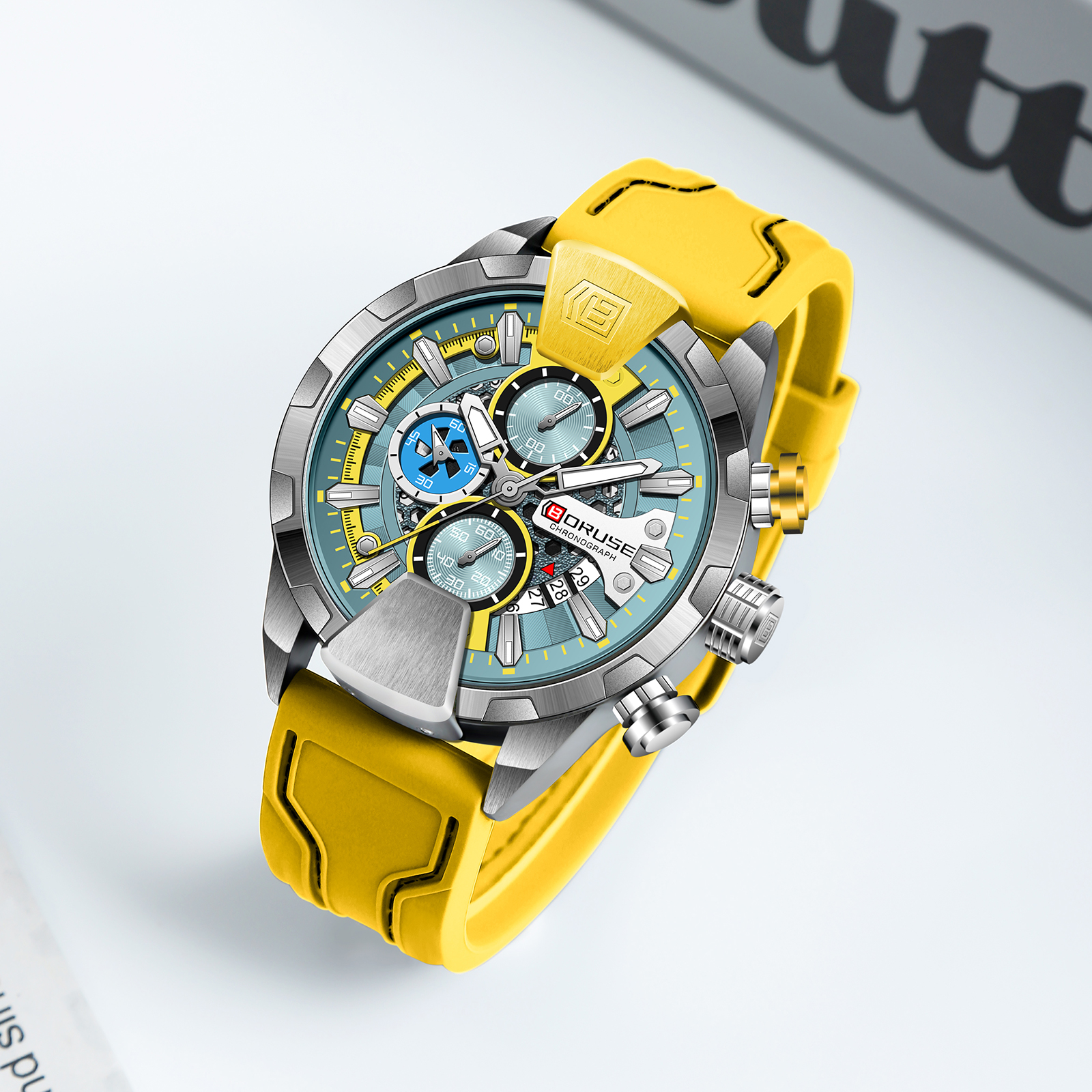 BORUSE Yellow Watches Men Wate - Luxury Watch It บทวิจารณ์และราคา