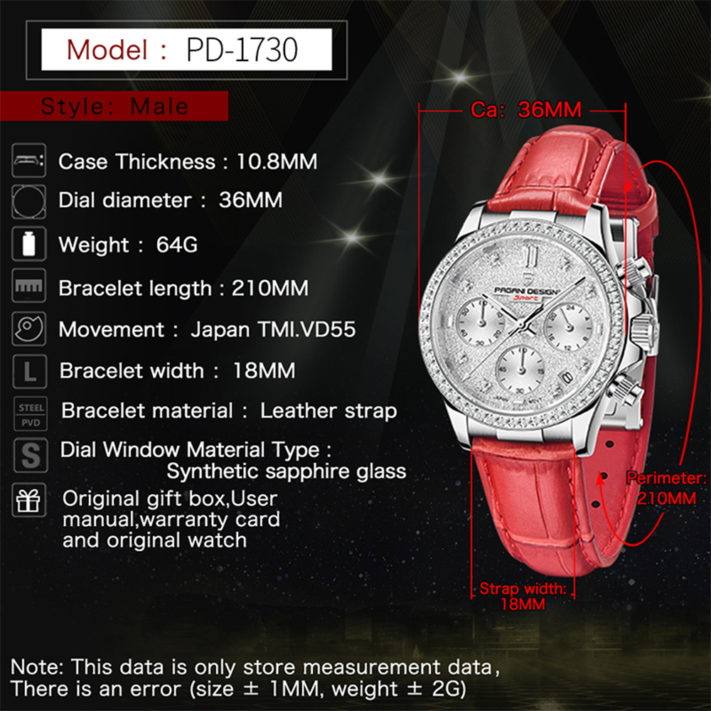 PAGANI DESIGN 1730 Fashion Mul - Luxury Watch Time บทวิจารณ์และราคา