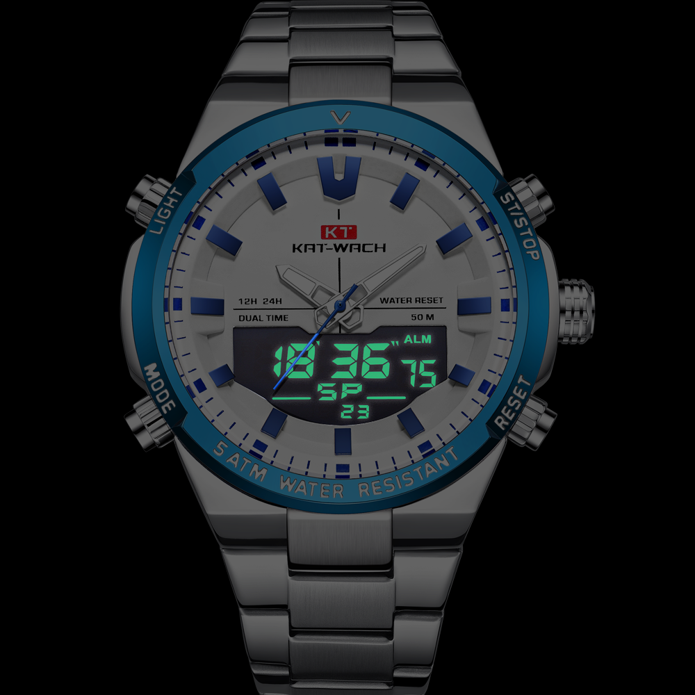 KAT-WACH men's quartz wristwat - Luxury Watch Time บทวิจารณ์และราคา