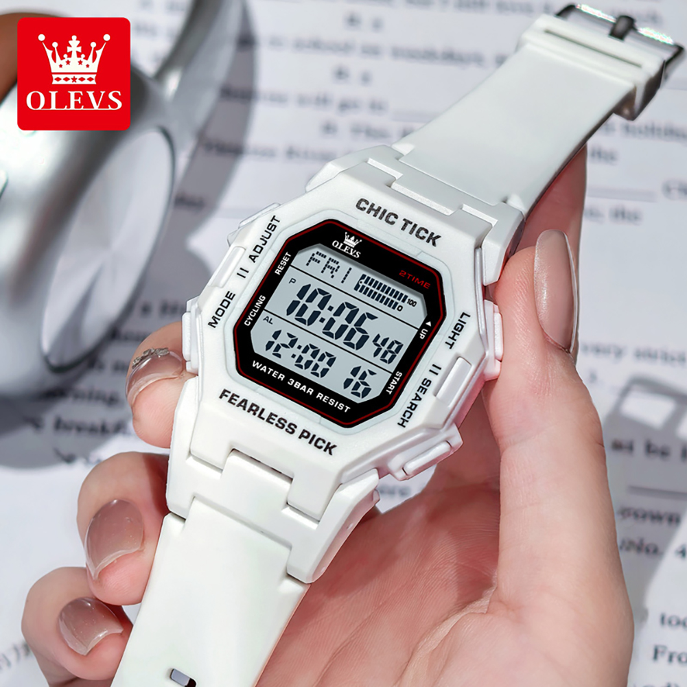 OLEVS 1119 Watches Man Electro - Luxury Watch With Rubber Strap บทวิจารณ์และราคา