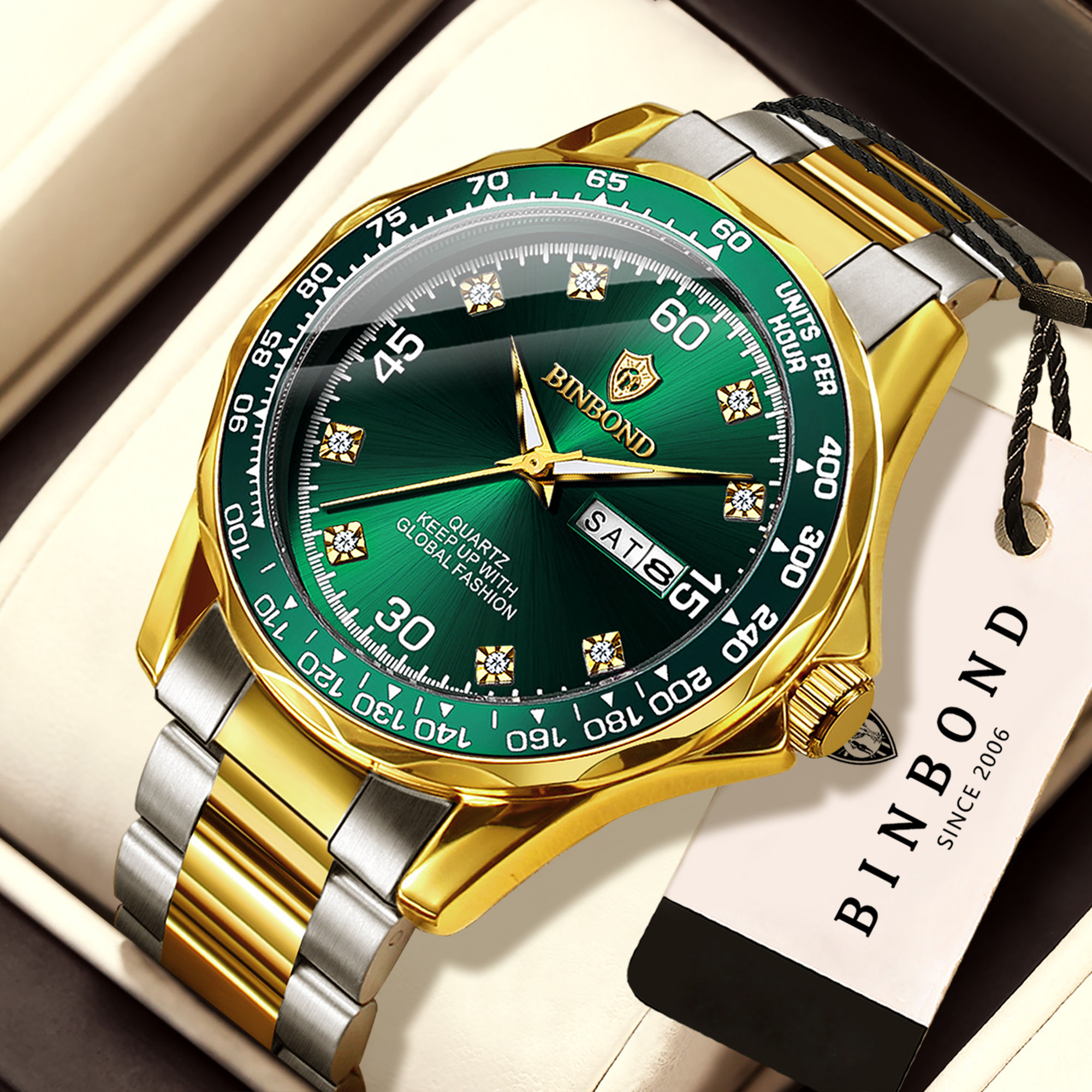 BINBOND Top Brand Luxury Quart - Luxury Watch Mockup บทวิจารณ์และราคา