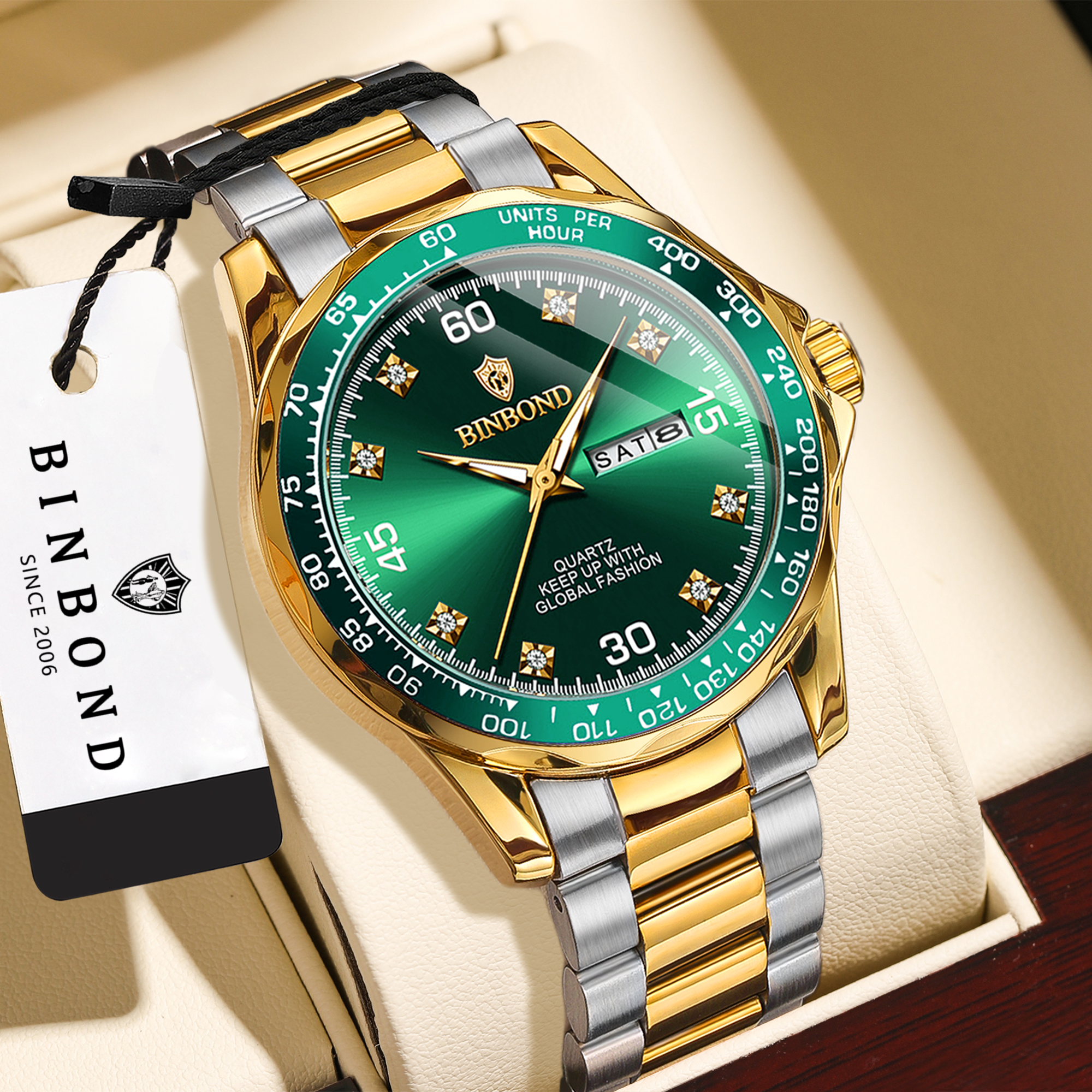 BINBOND Top Brand Luxury Quart - Luxury Watch Mockup บทวิจารณ์และราคา
