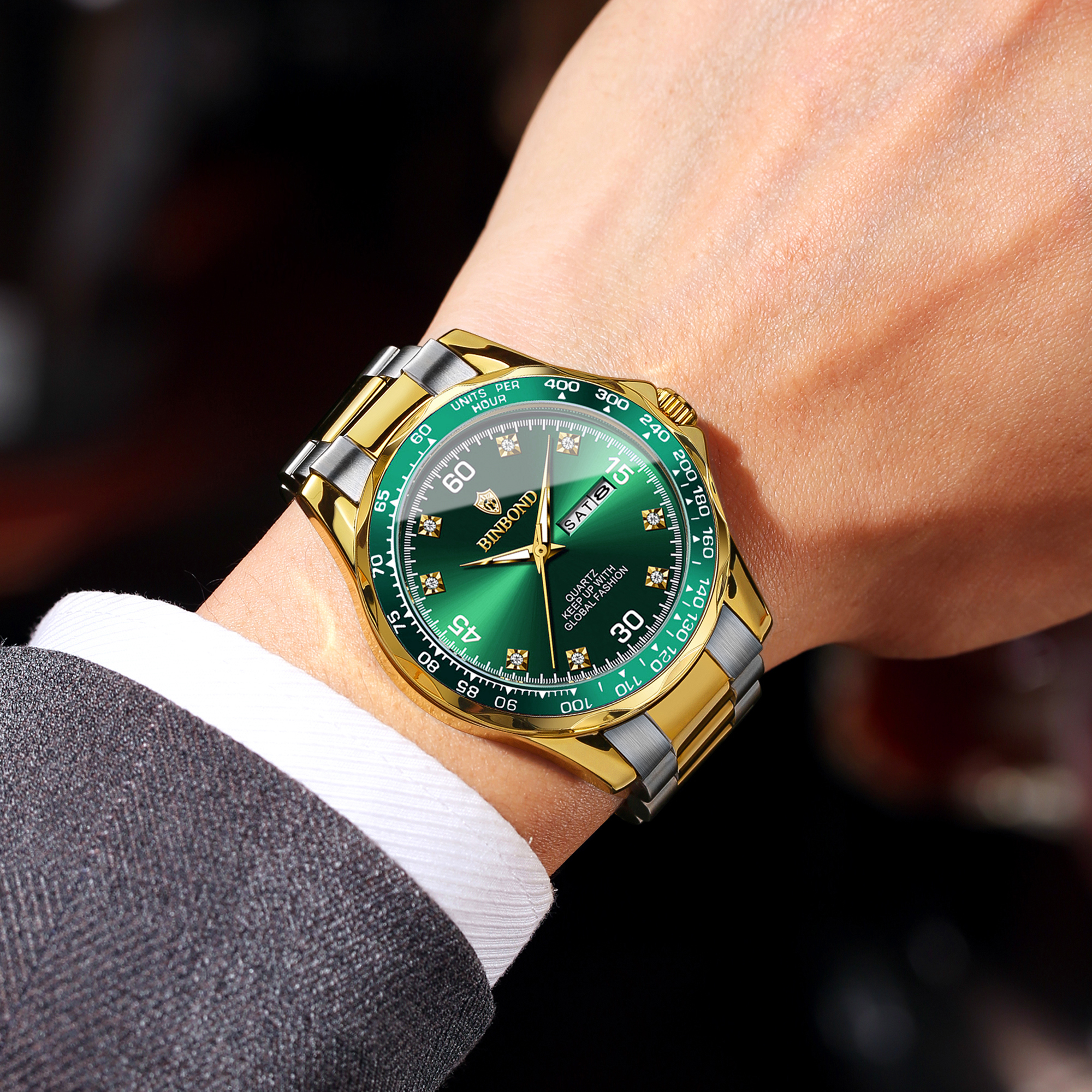 BINBOND Top Brand Luxury Quart - Luxury Watch Mockup บทวิจารณ์และราคา