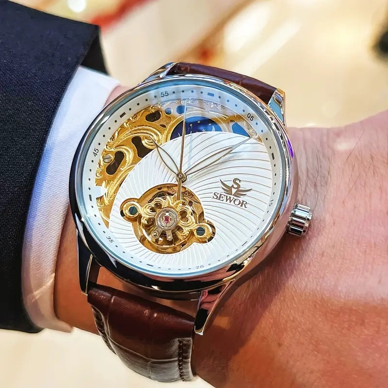 Luxurious Men's Automatic Mech - Luxury Watch It บทวิจารณ์และราคา