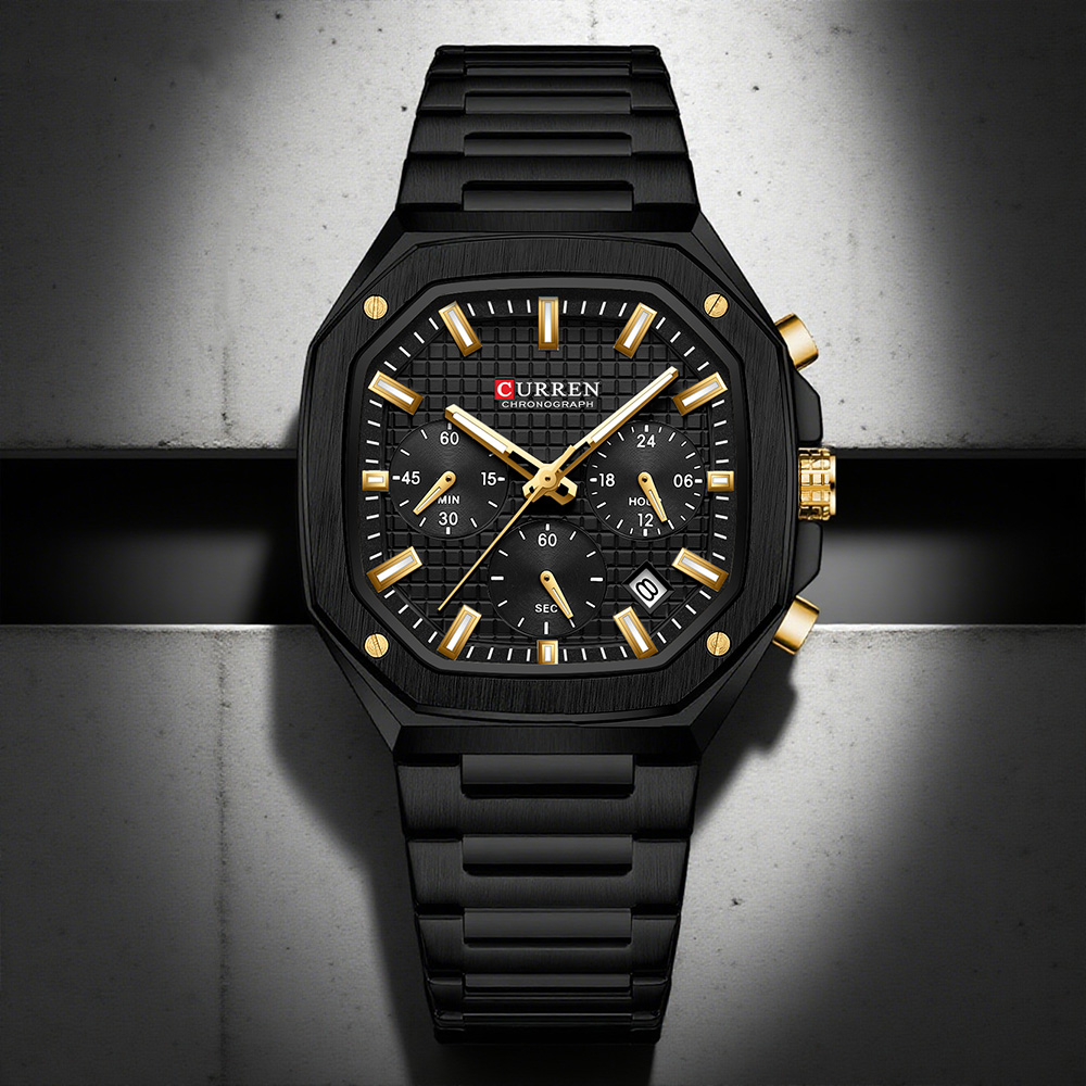 CURREN Luxury Square Chrono Wa - Luxury Watch And Bracelet บทวิจารณ์และราคา