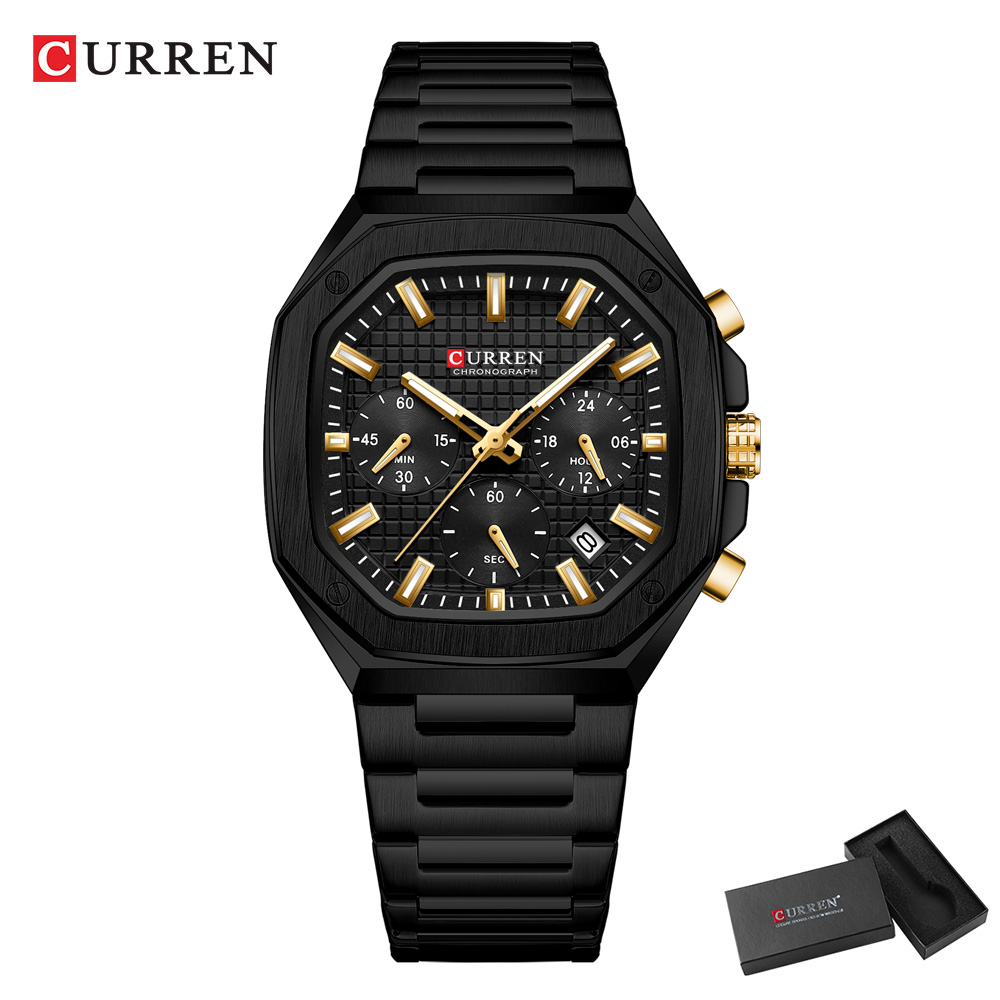 CURREN Luxury Square Chrono Wa - Luxury Watch And Bracelet บทวิจารณ์และราคา