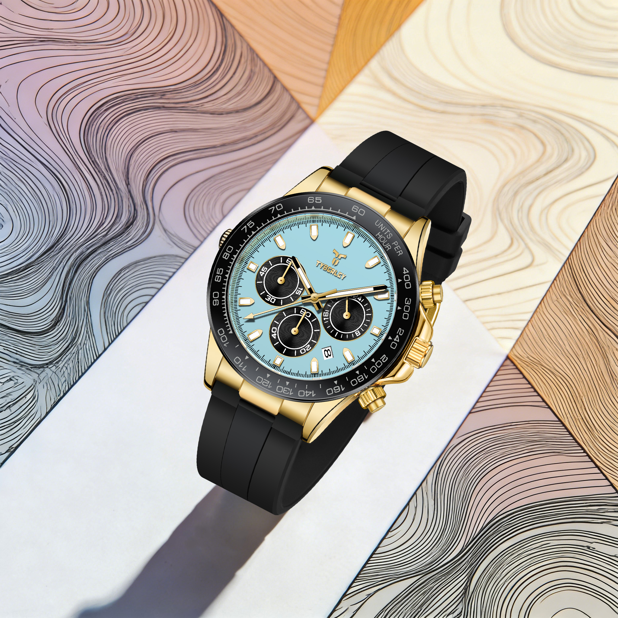 TYBERLEY Sophisticated Eleganc - Luxury Watch With Rubber Strap บทวิจารณ์และราคา