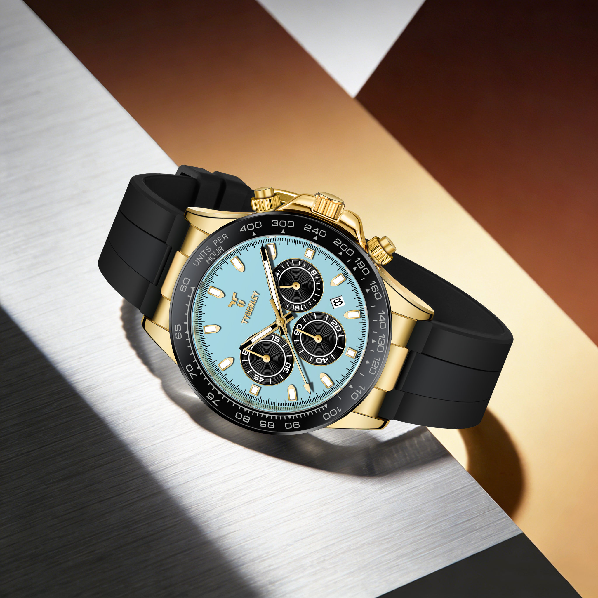 TYBERLEY Sophisticated Eleganc - Luxury Watch With Rubber Strap บทวิจารณ์และราคา