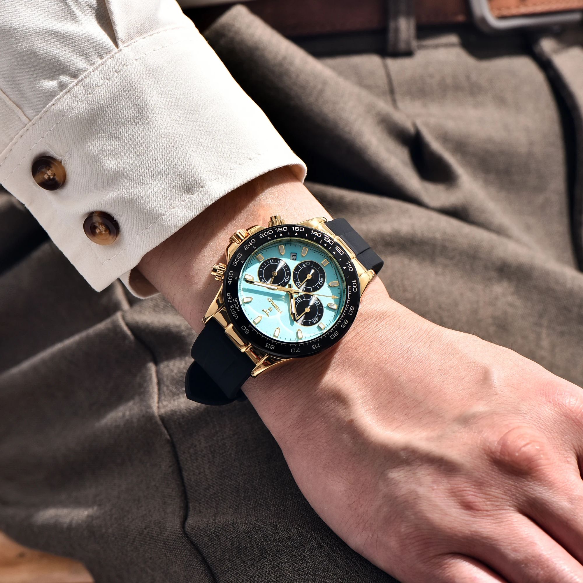 TYBERLEY Sophisticated Eleganc - Luxury Watch With Rubber Strap บทวิจารณ์และราคา