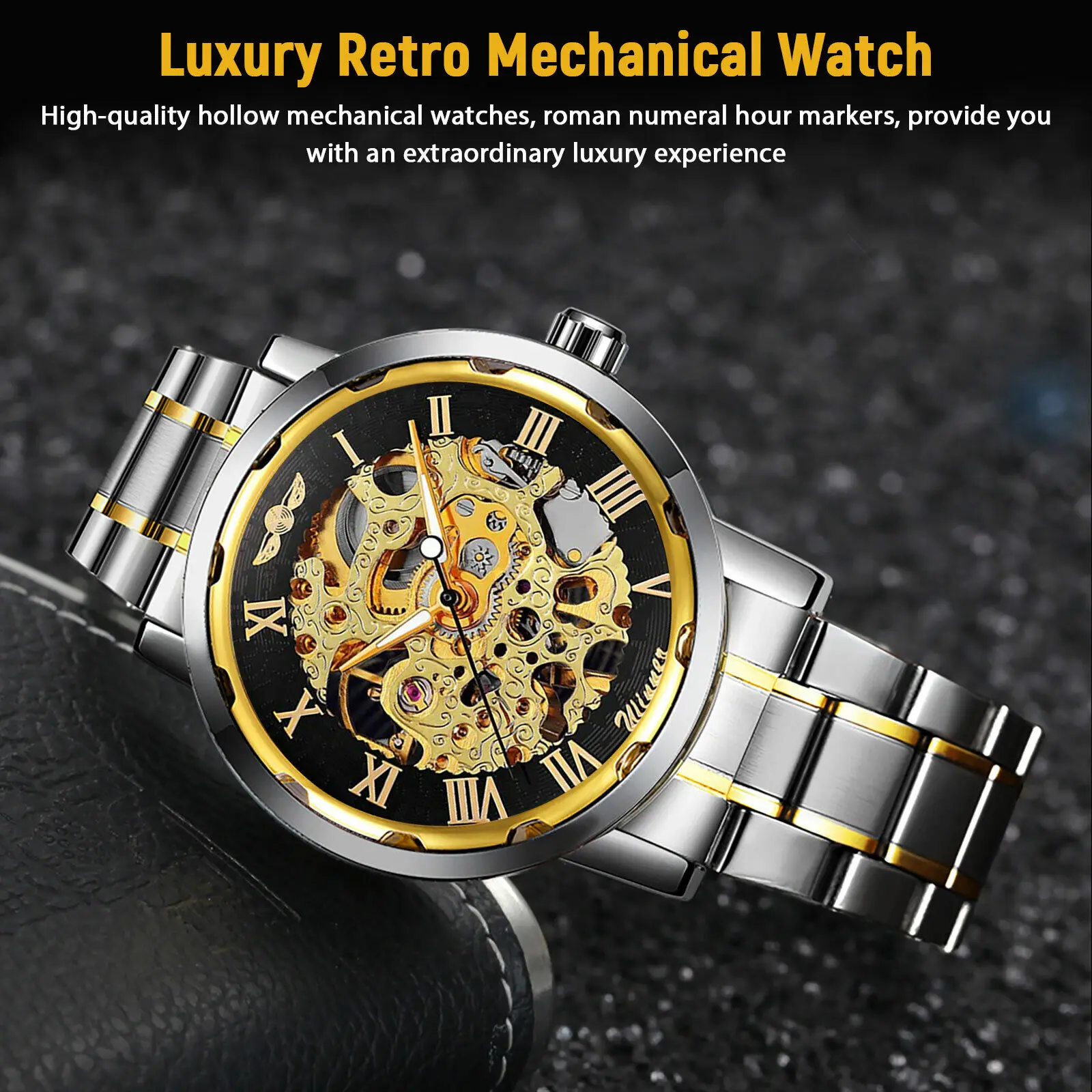Men's Stainless Steel Strap Ro - Luxury Watch Nice บทวิจารณ์และราคา