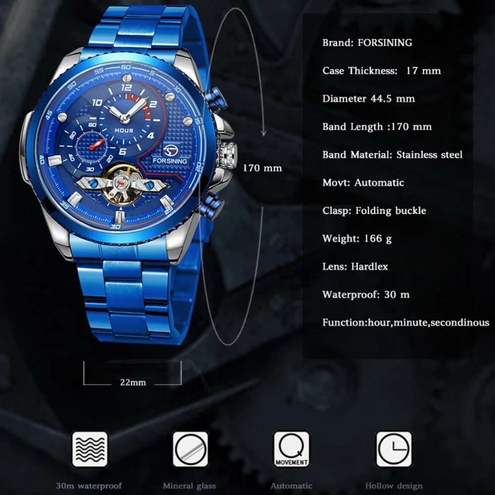 Luxury Brand Blue Male Mechani - Luxury Watch Nice บทวิจารณ์และราคา