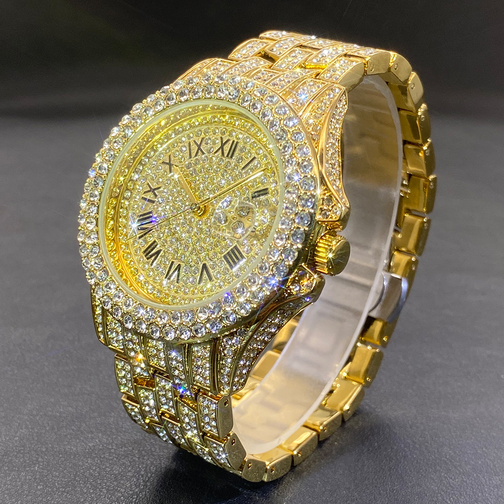 Big Gold Silver Black Wristwat - Luxury Watch Gold And Black บทวิจารณ์และราคา