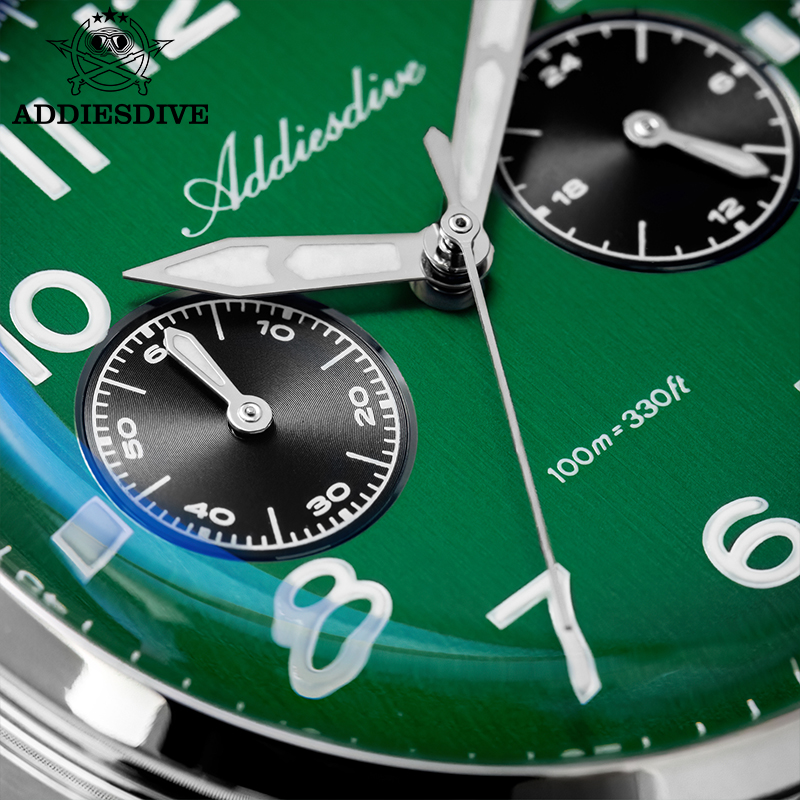 ADDIESDIVE Chronograph VK64 Qu - Luxury Watch With Rubber Strap บทวิจารณ์และราคา