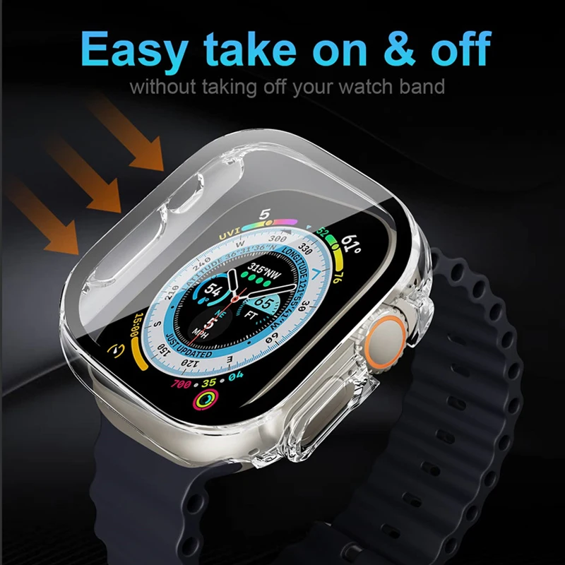 Glass+case For Apple Watch Ult - Luxury Watch Apple Bands บทวิจารณ์และราคา