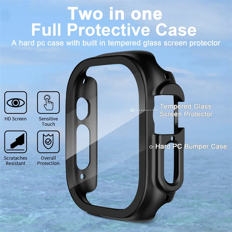 Glass+case For Apple Watch Ult - Luxury Watch Apple Bands บทวิจารณ์และราคา